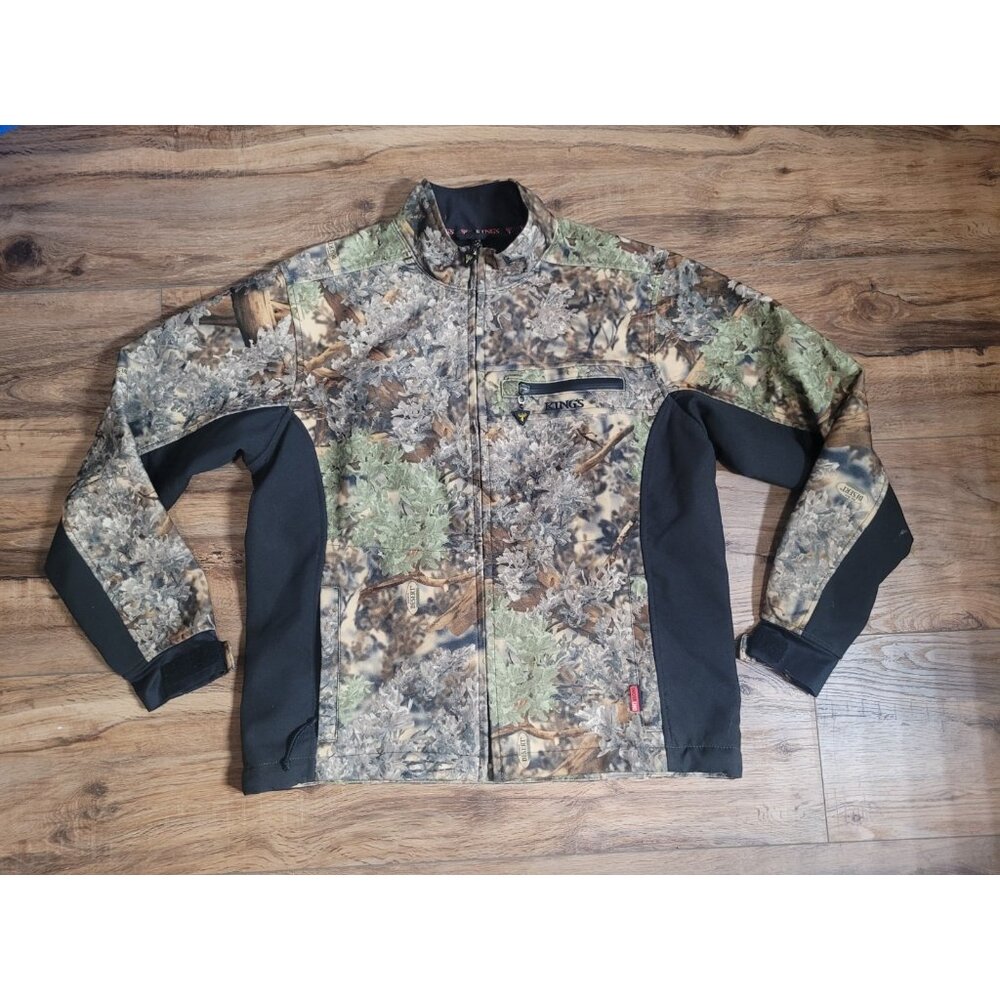 Kings Camo Snow Men’s Large Hooded Jacket Shadow Camo Softshell